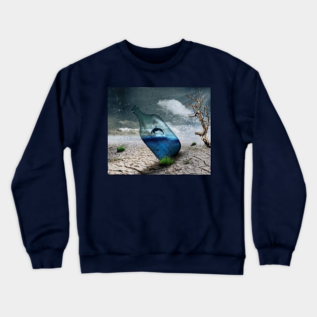 dolphin Crewneck Sweatshirt by paulashish